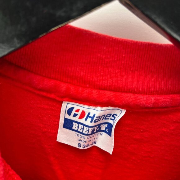 Vintage Rock Springs Guest Ranch Red T-Shirt Womens Small Hanes Beefy USA - Picture 13 of 16